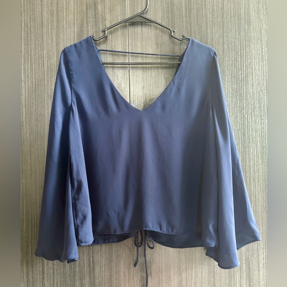 ZARA tie back top